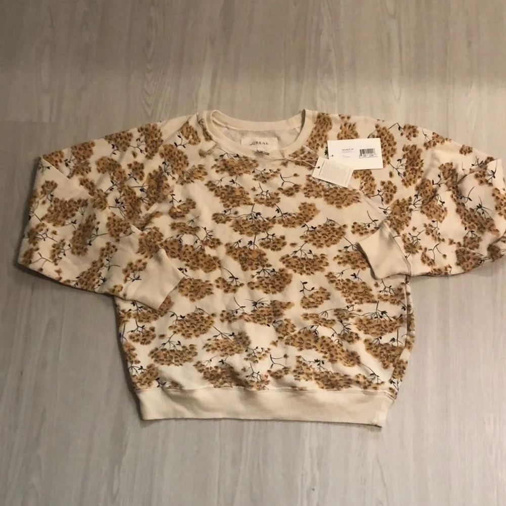 The Great. Chamomile Floral Sweatshirt - Picture 2 of 6